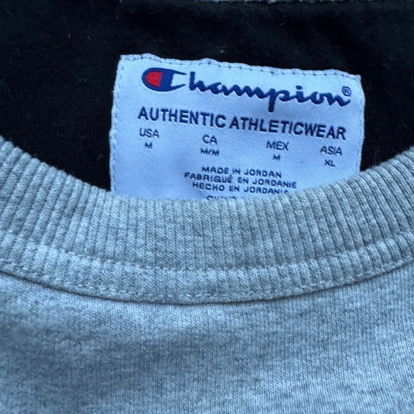EUC Authentic Champion Grey Sweatshirt Mens Size Medium - Picture 3 of 4